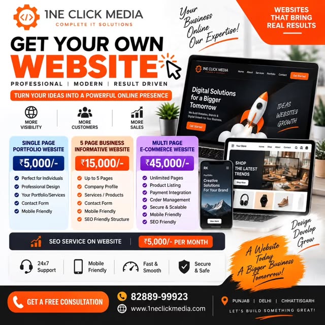 1ne Click Media Pvt. Ltd. Instagram post