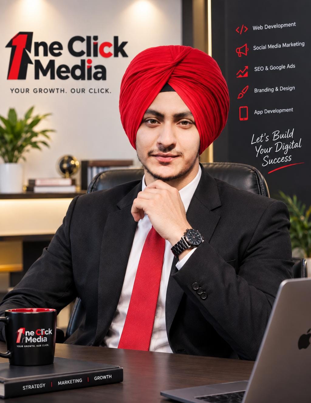 Rajveer Singh, CEO & Founder of 1ne Click Media Pvt. Ltd.